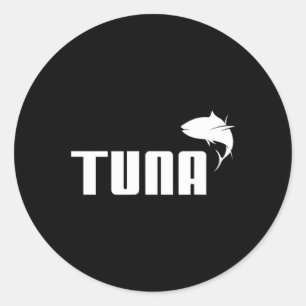 Funny Tuna Bluefin Deep Sea Fishing Tuna Gift Classic Round Sticker