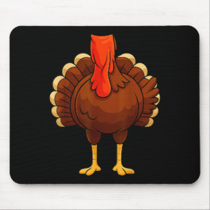 Funny Turkey Body Costume Thanksgiving Men Women K Mouse Pad