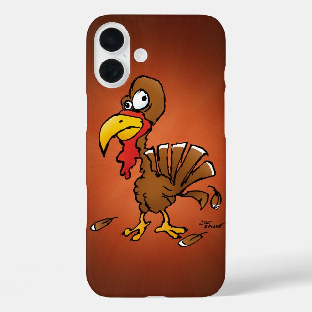 Funny Turkey Cartoon Case-Mate iPhone Case (Back)