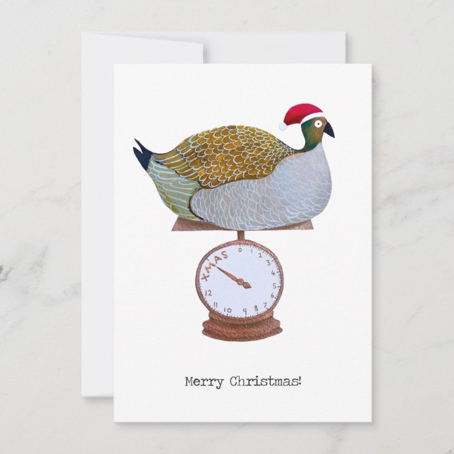 Funny Turkey Christmas Card (Front)