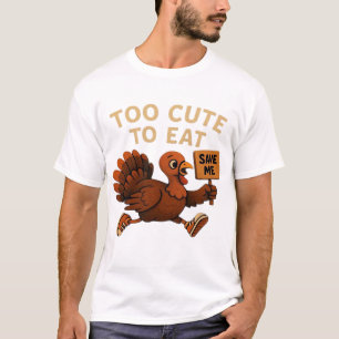 Funny Turkey Escape Oversized T-Shirt.png T-Shirt