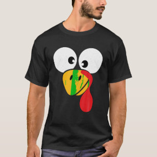Funny turkey face for matching kids thanksgiving c T-Shirt