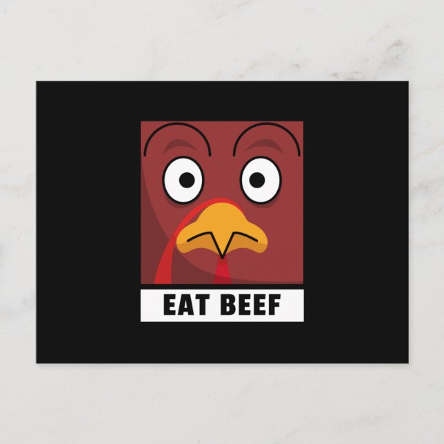 Funny Turkey Family Matching Thanksgiving Outfit Postcard (Front)