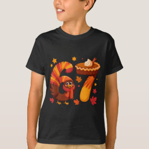 Funny Turkey Thanksgiving 67 Meme Six Seven T-Shirt