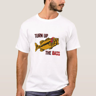 Funny TURN UP THE BASS design T-Shirt