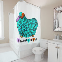 Funny Turquoise Ram Chinese Year Zodiac Birthday C