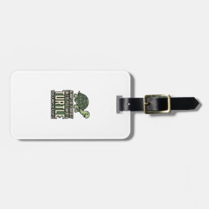 Funny Turtle Be Yourself Vintage Shirt Design_1 Luggage Tag