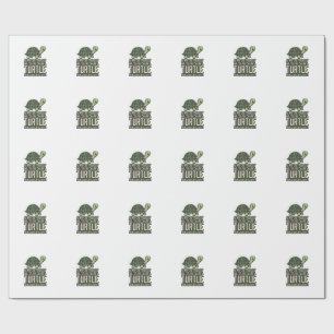 Funny Turtle Be Yourself Vintage Shirt Design_1 Wrapping Paper