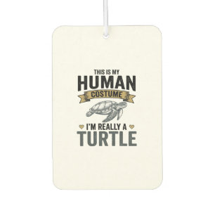 Funny Turtle Costume Vintage Engraving Design_1 Air Freshener