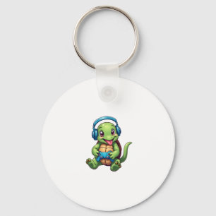 Funny Turtle Gamer Gaming Turtles Video Game (1) Keychain