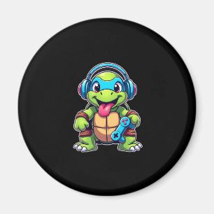 Funny Turtle Gamer Gaming Turtles Video Game (4) Magnet
