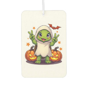 Funny Turtle Ghost Pumpkin Boo Halloween Kids Mens Air Freshener