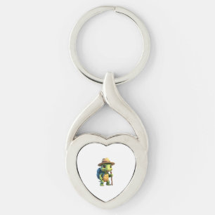Funny Turtle Hiking Graphic Camping Lover Adventur Keychain