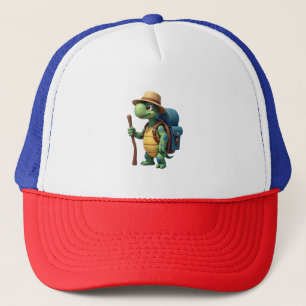 Funny Turtle Hiking Graphic Camping Lover Adventur Trucker Hat
