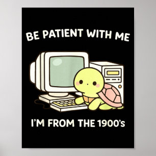 Funny turtle lover 80s 90s meme kawaii funny girls poster