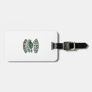 Funny Turtle Make Me Happy Vintage Luggage Tag