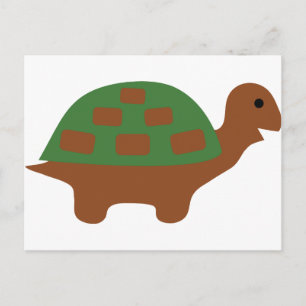 funny turtle postcard