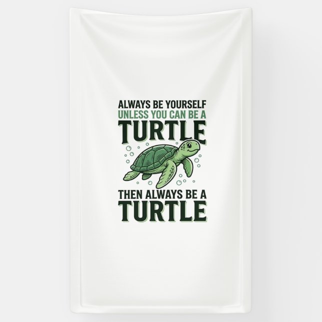 Funny Turtle Quote Vintage Engraving Design_1 Banner (Vertical)