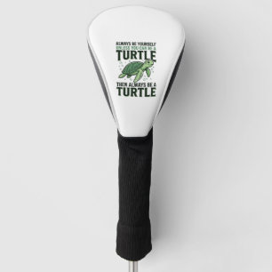 Funny Turtle Quote Vintage Engraving Design_1 Golf Head Cover