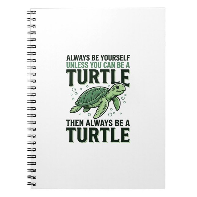 Funny Turtle Quote Vintage Engraving Design_1 Notebook (Front)