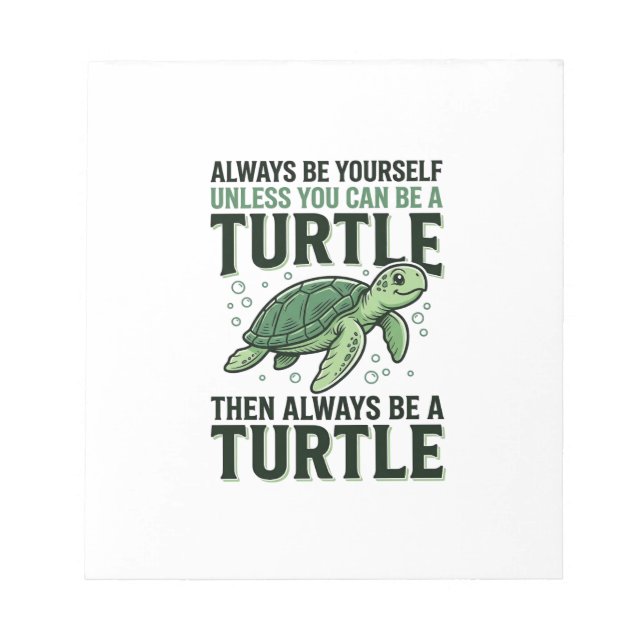 Funny Turtle Quote Vintage Engraving Design_1 Notepad (Front)
