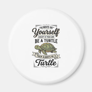 Funny Turtle Quote Vintage Engraving Design (2)_1 Magnet