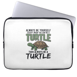 Funny Turtle Quote Vintage Vector Design_1 Laptop Sleeve