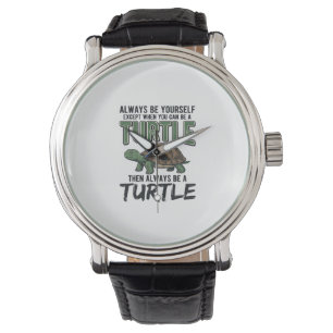 Funny Turtle Quote Vintage Vector Design_1 Watch