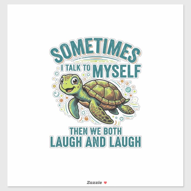 Funny Turtle Talking To Myself Vintage Shirt Desig (Sheet)