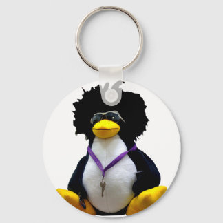 Funny Tux Llavero Keychain