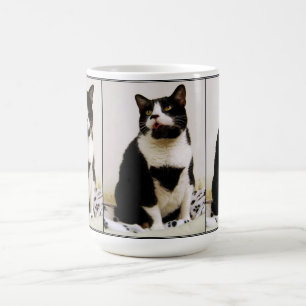 Funny Tuxedo Cat Trio Mug