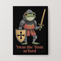 Funny T'was The 'Tism M'Lord Medieval Knight Frog