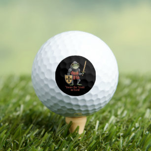 Funny T'was The 'Tism M'Lord Medieval Knight Frog Golf Balls