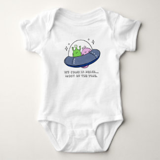 Funny Twin Aliens Cute Space Baby Bodysuit