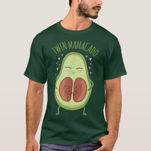 Funny twin gender reveal idea for a new mama  T-Shirt