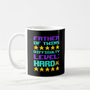 Funny Twin New Dad Gamer Baby Shower Gift Men Coffee Mug
