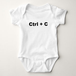 Funny TWINS Design--- Ctrl + C (Copy) (1 of 2) Baby Bodysuit