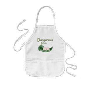 Funny Twins Kids Apron