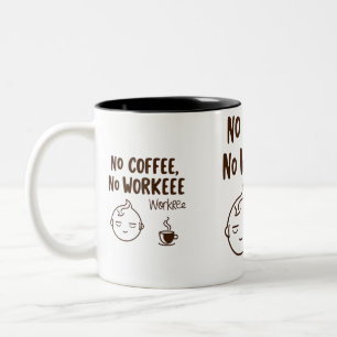 Funny Two-Tone Mug for coffee lovers