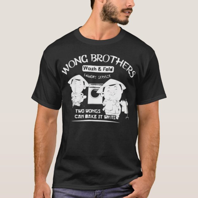 Funny Two Wongs Can Make It White T-Shirt (Front)