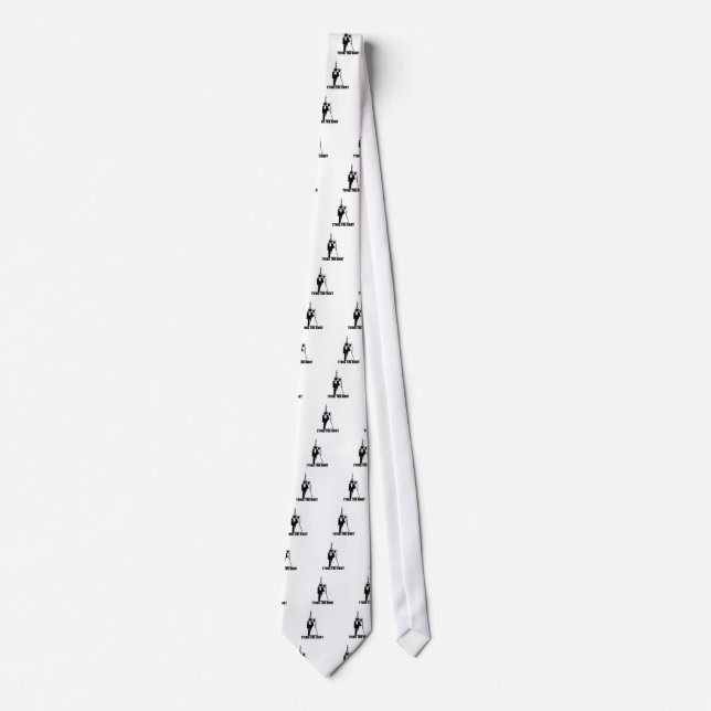 Funny, "Tying the knot" wedding design Tie (Front)