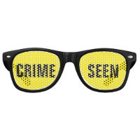 Funny Typo Crime Scene Retro Sunglasses