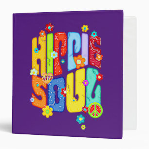 Funny Typography - HIPPIE SOUL 1 Binder
