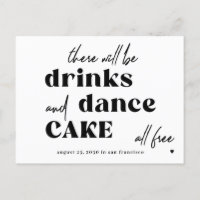 Funny typography quote wedding save the date