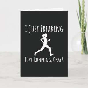 Funny Typography Running Card