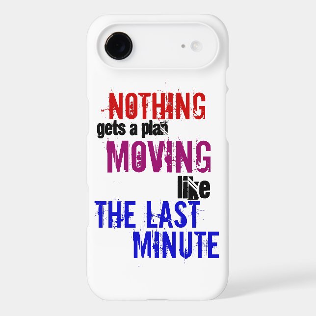 Funny Typography The Last Minute Procrastinator (Back)