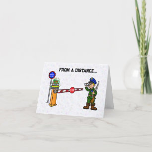 Funny U.S. Border Birthday Cake Card