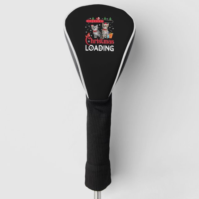 Funny Ugly Christmas Cat Golf Head Cover (Front)
