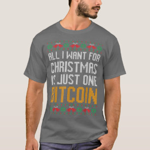 Funny ugly christmas sweater crypto all I want is 