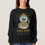 Funny Ugly Christmas Sweater Snowman Eating Ramen<br><div class="desc">Snowman Ugly Christmas Sweater Pattern. Funny ramen design for those who love to eat ramen noodle and other Japanese food. Cute and awesome merchandise for those who enjoy anime and ramen. Perfect for this festive season and jolly holiday with a hint of witty sarcasm. Cute sweater-like stitch pattern design with...</div>